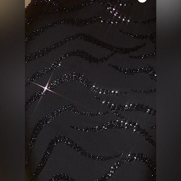 Embellished Maxi Dress in Black - Picture 4 of 5